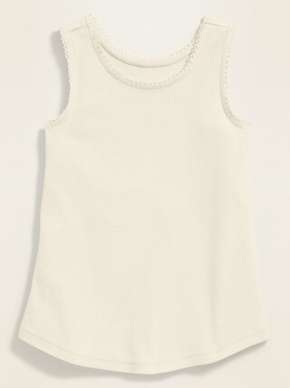 Picot-Trim Tank Top for Toddler Girls | Old Navy (US)
