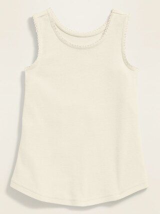 Picot-Trim Tank Top for Toddler Girls | Old Navy (US)