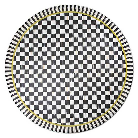 Courtly Check Floor Mat - 6' Round | MacKenzie-Childs