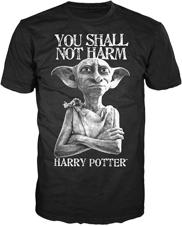 Harry Potter Dobby Shall Not Harm Mens Black T-Shirt | Amazon (US)