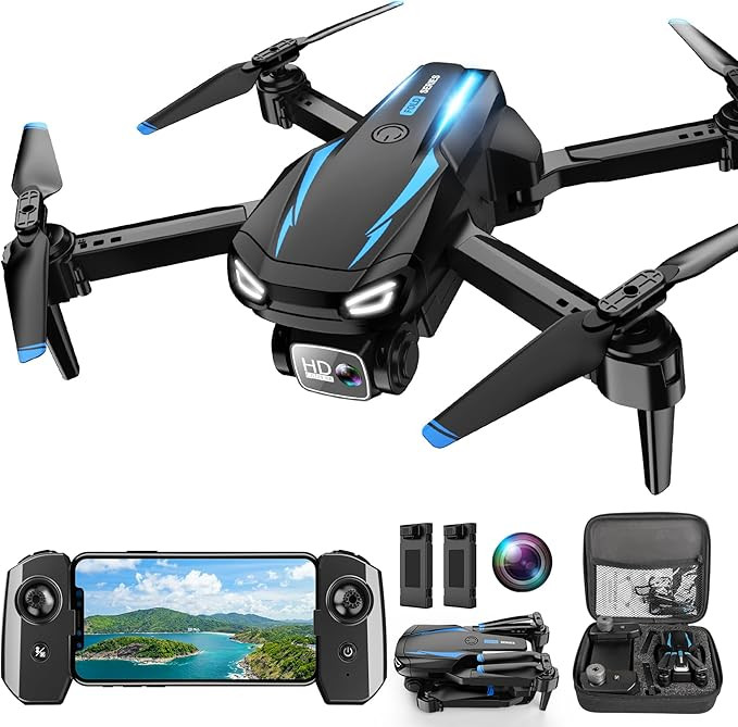 Drone with Camera, 1080P HD FPV Foldable Drone for Kids Adults beginners, Remote Control Quadcopt... | Amazon (US)