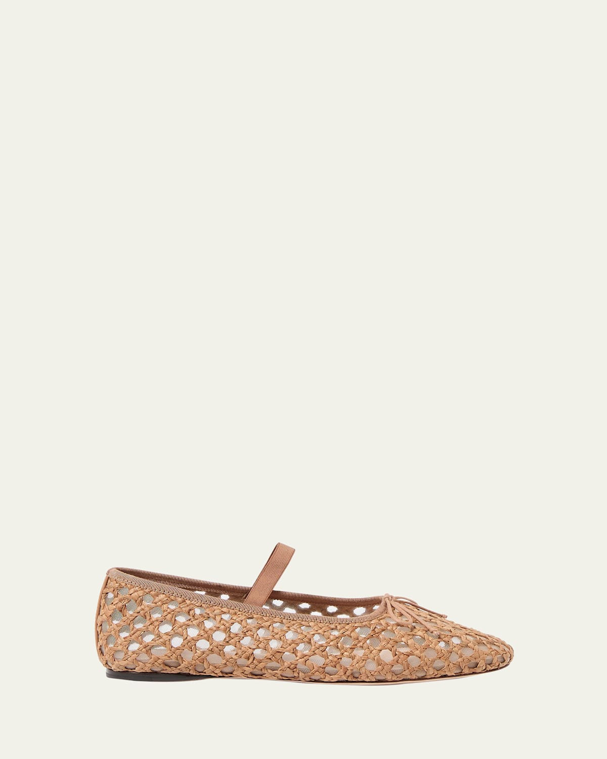 Leonie Braided Raffia Ballerina Flats | Bergdorf Goodman