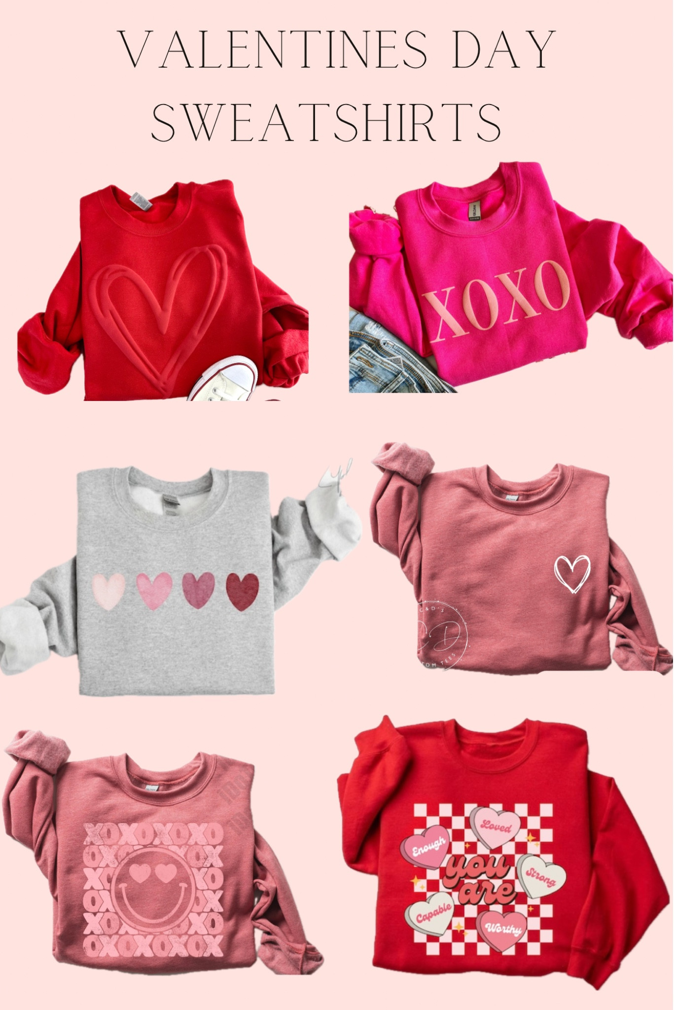 Such cute options for Valentines Day! ❤️ 

These are PERFECT for a day outfits or lounging around. Especially since it’s so cold out 🥶 

Some of these are in major sale so grab them while you can 💌

#valentinesday #valentines #valentinessweatshirts #valentinesdayideas #sweatshirts #outfitinspo #heartsweater 

#LTKSeasonal #LTKfamily #LTKfindsunder50