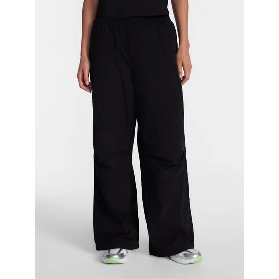 Avia Women's and Women's Plus Crinkle Pants with Pleated Knees, 27" Inseam, Sizes XS-4X | Walmart (US)