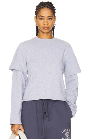 Still Here 2tee Sweatshirt in Heather Grey from Revolve.com | Revolve Clothing (Global)