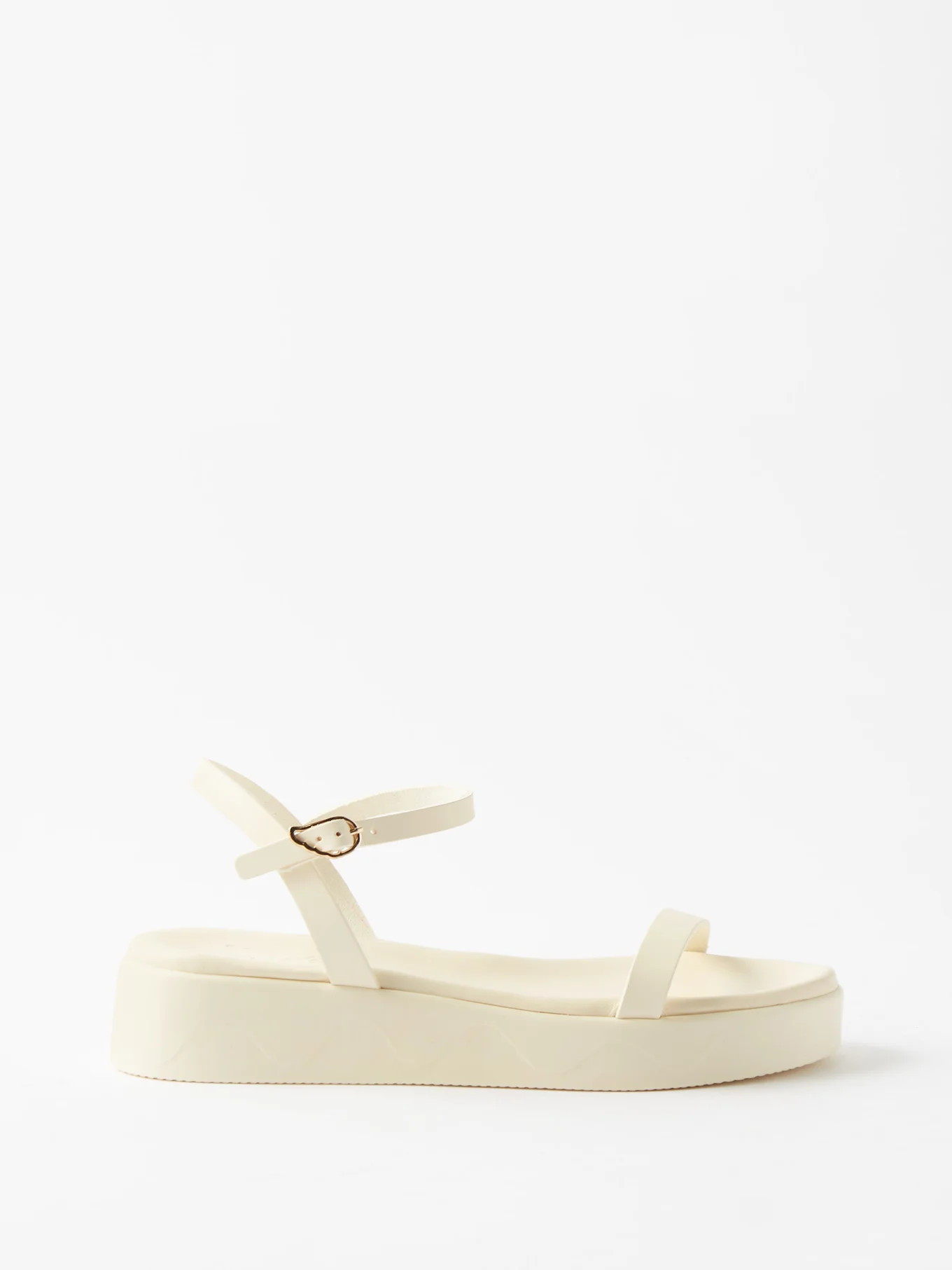 Iris leather flatform sandals | Ancient Greek Sandals | Matches (US)
