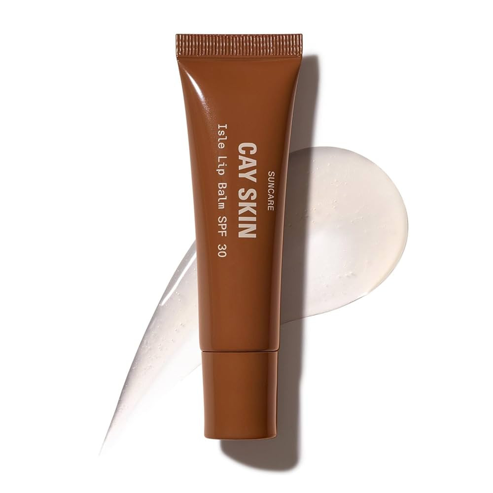 Cay Skin Isle Lip Balm SPF 30 – High Shine, Hydrating, Non-Sticky Lip Gloss in Vanilla Brown Su... | Amazon (US)