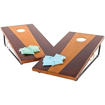 GoSports Solid Wood Premium Cornhole Set - Choose Between 4'x2' or 3'x2' Game Boards | Includes S... | Amazon (US)