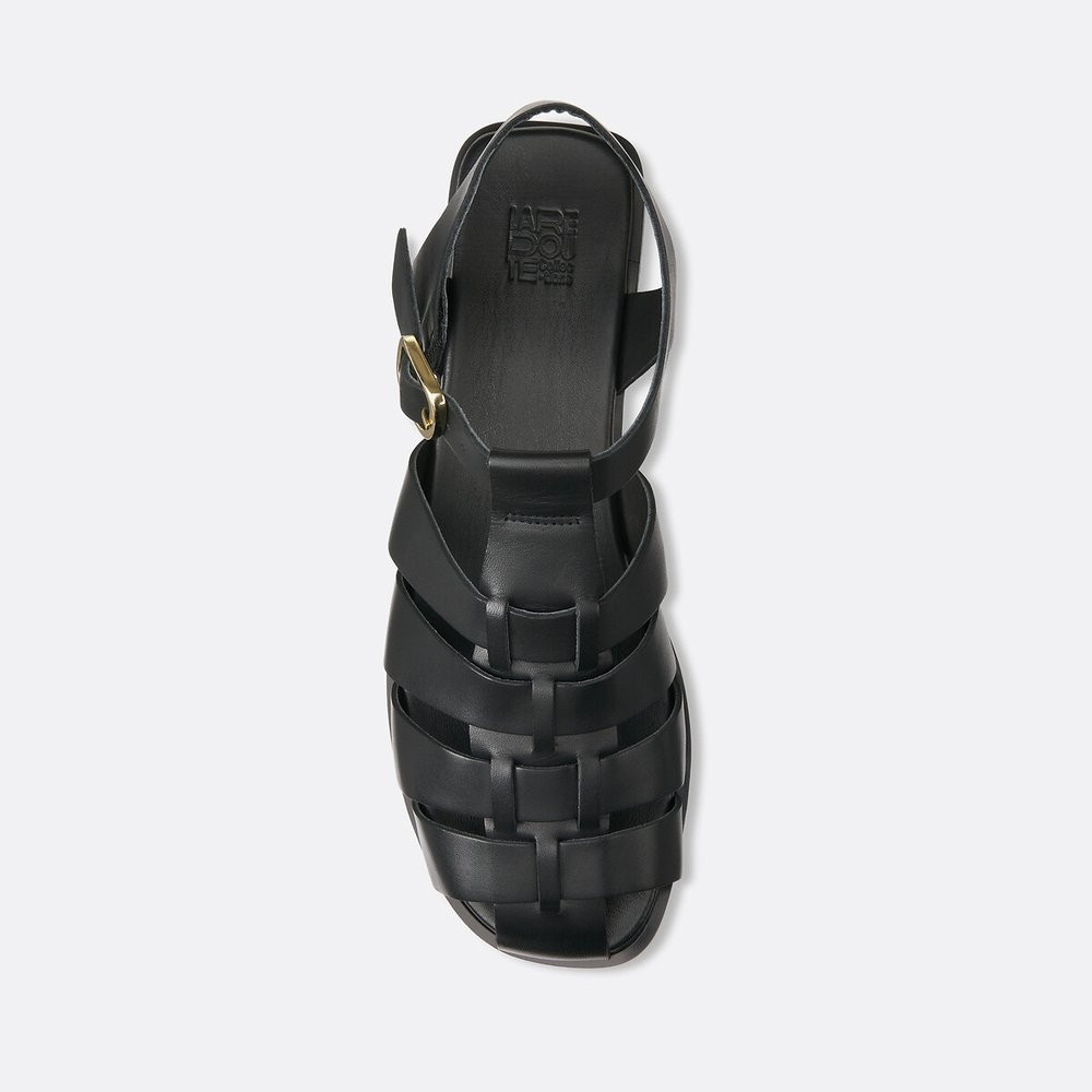 Sandalias cerradas de piel | La Redoute ES