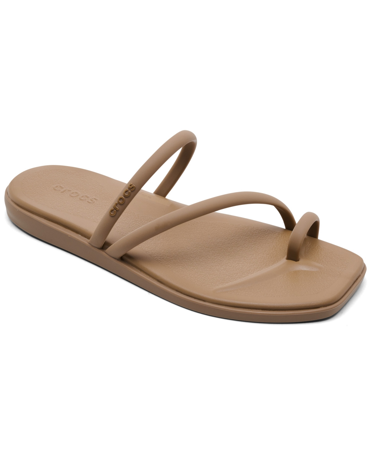 Crocs Women's Miami Toe Loop Sandals from Finish Line - Milk Chocolate | Macy's