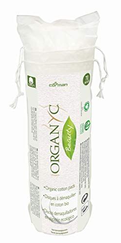 Organyc 100% Organic Cotton Rounds - Biodegradable Cotton, Chemical Free, For Sensitive Skin (70 Cou | Amazon (US)