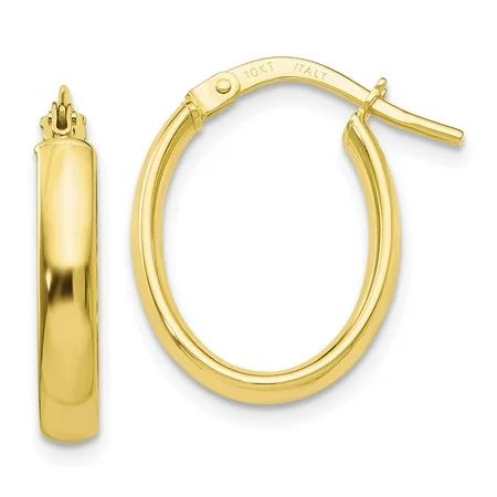 FB Jewels Leslie's 10k Polished Yellow Gold Hoop Earrings | Walmart (US)