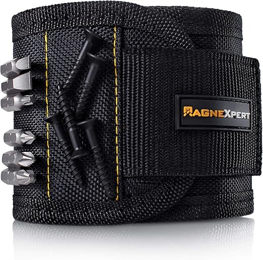 Magnexpert Magnetic Wristband for Holding Tools, Screws, Nails, Bolts, Drilling Bits. Christmas G... | Amazon (US)