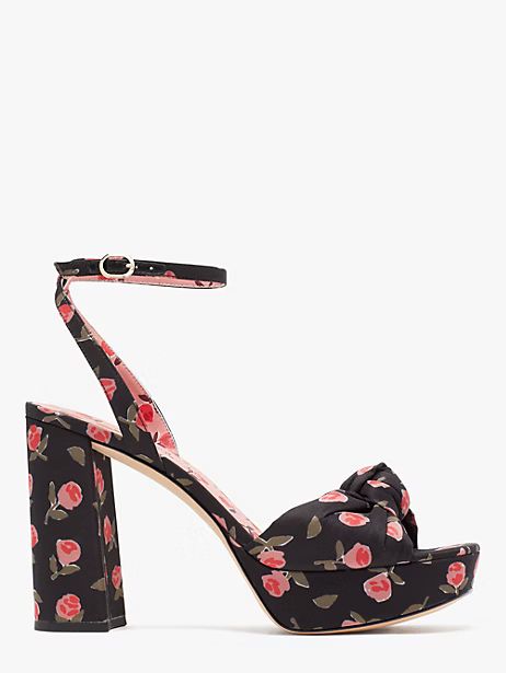 Kate Spade Confetti Platform Sandals, Ditsy Rose/Black - 8.5 | Kate Spade (US)