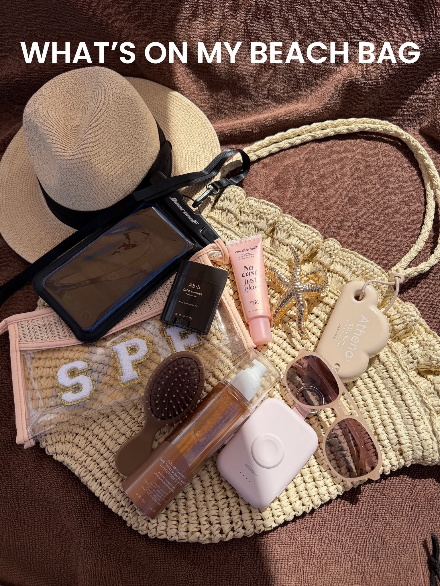 Some of my MUST-HAVES on vacation! The things I carry on my beach bag! So so good!



Summer essentials, summer must haves, woven, beachy, beach bag, tote, spf, accessories, sunglasses, wet brush, shimmer, Target, Amazon essentials, Carla.bushey

#LTKSeasonal #LTKTravel #LTKSwim