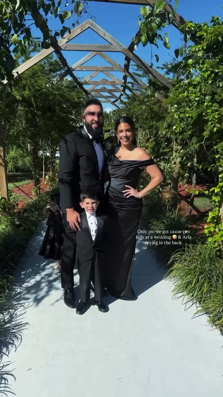 Only pic we got cause two kids at a wedding 🤪 & Aria crying in the back.  @mannyd24

Formal dress
Heels
Earrings


#LTKKids #LTKWedding #LTKgrwm