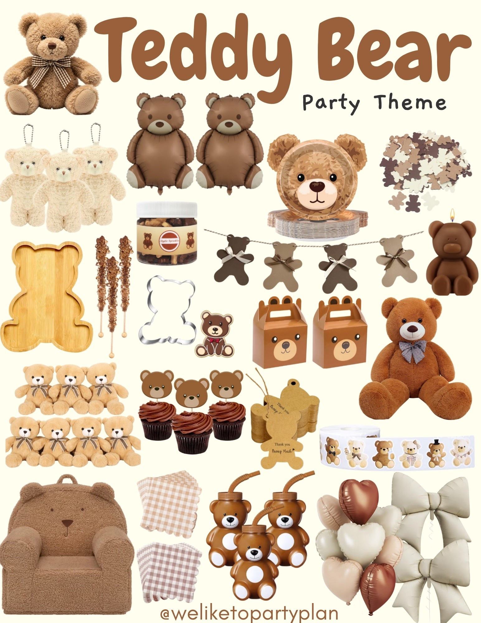 Teddy Bear Party Theme 🧸🤎🧸

#partytheme #birthdaytheme #birthday #babyshower #kidsbirthday 

#LTKBaby #LTKKids