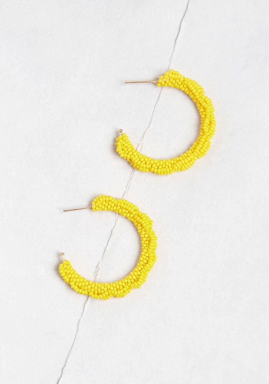 Just What You Bead Hoop Earrings | Modcloth
