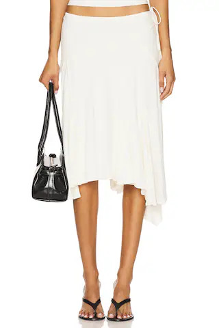 With Jean Sharni Skirt in Off White from Revolve.com | Revolve Clothing (Global)