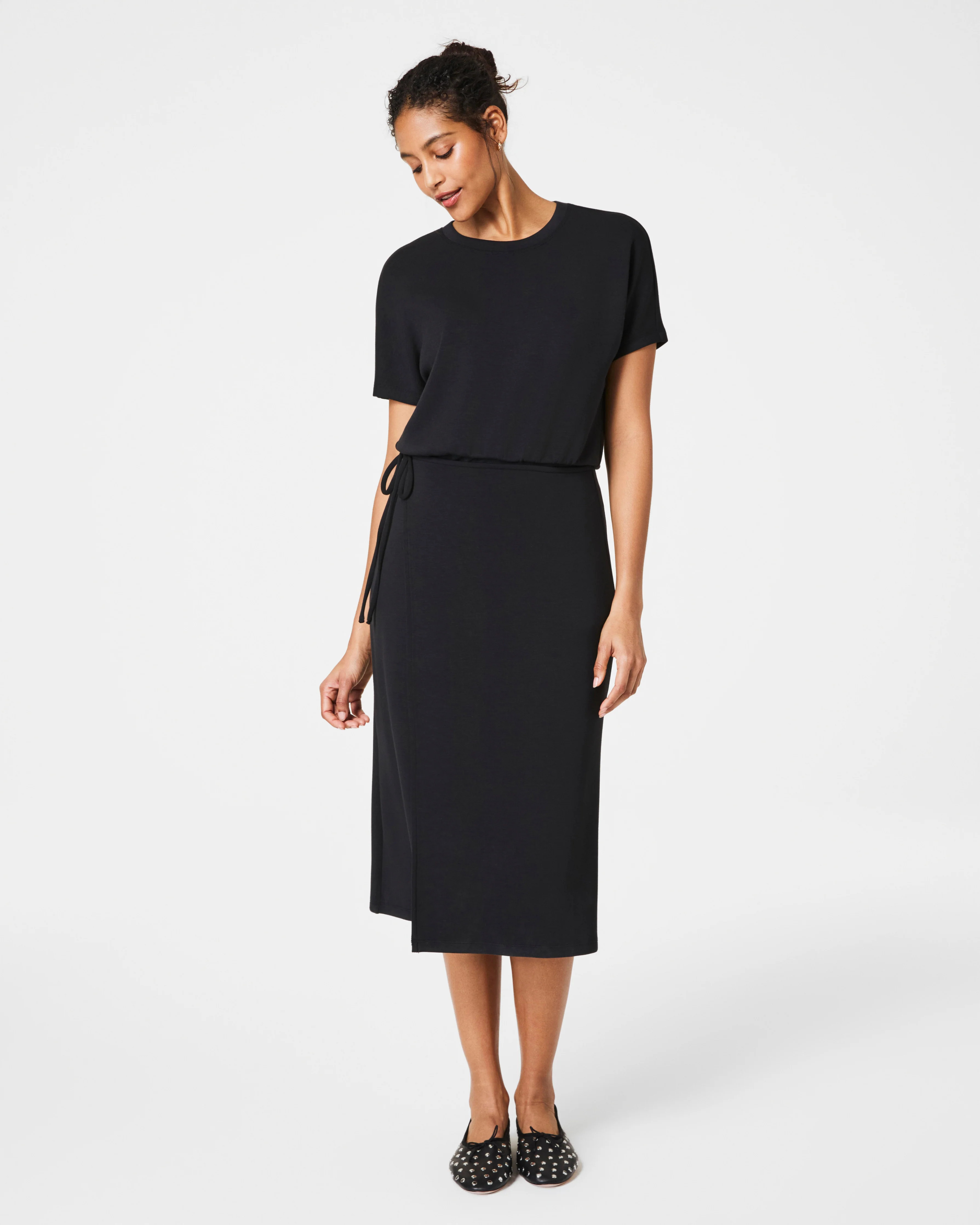 AirEssentials Midi Wrap Dress with UPF 50+ & Stretch | SPANX | Spanx