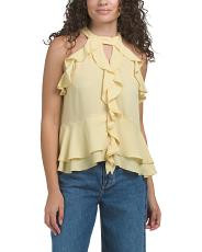 sleeveless halter high neck blouse | TJ Maxx
