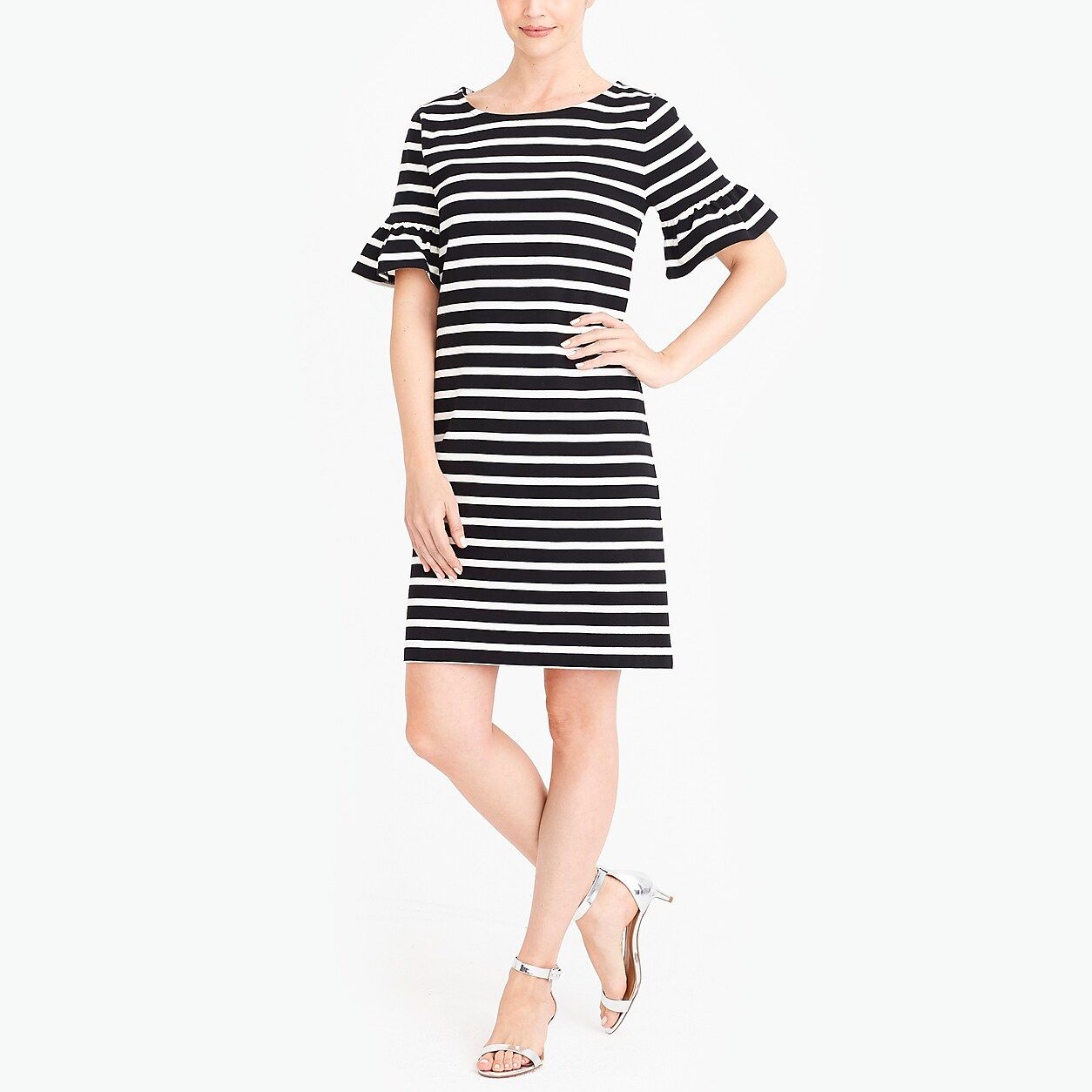 Ruffle-sleeve dress | J.Crew Factory