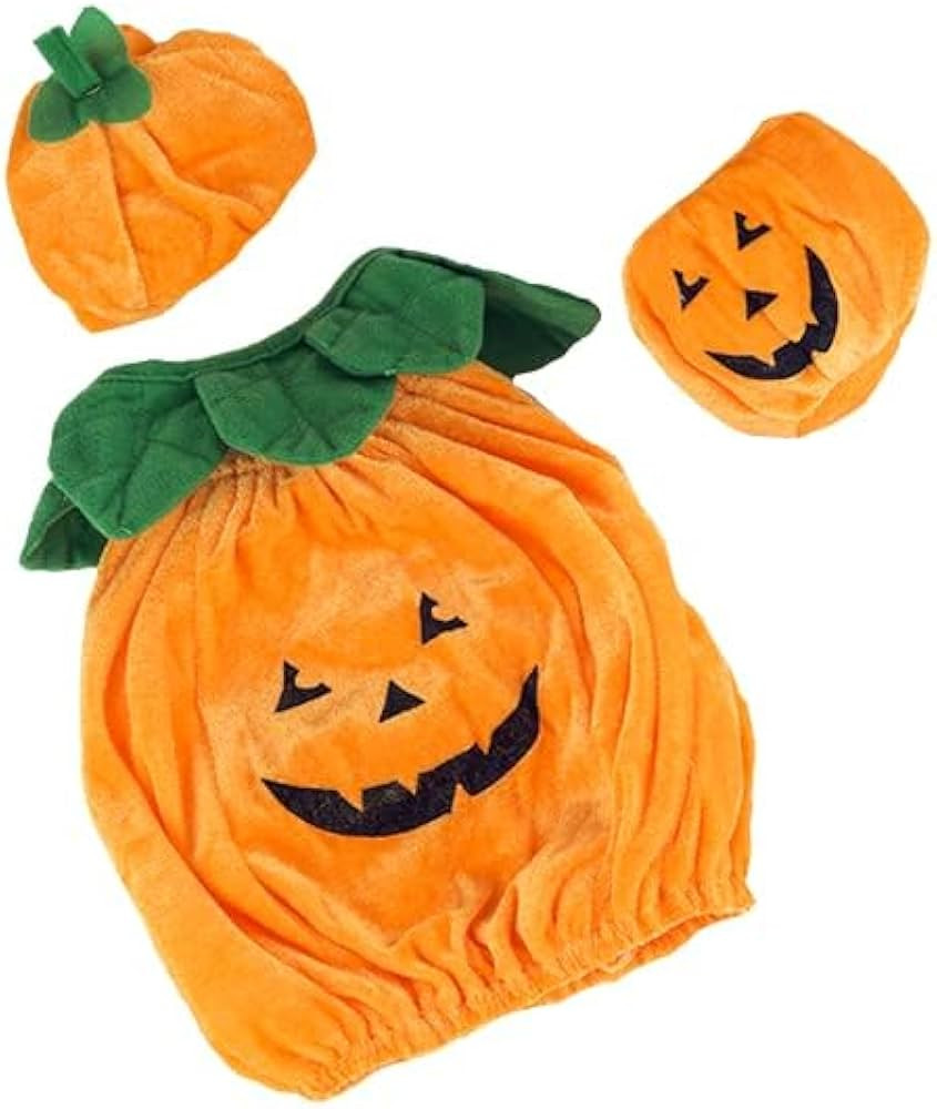 Pumpkin Jack-O-Lantern Outfit for Stuffed Animal - Fit Most 14"-18" Soft Toys, Halloween Dress-Up... | Amazon (US)