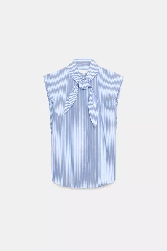 ZW COLLECTION STRIPED SHIRT WITH TIES | Zara UK