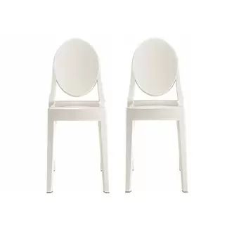 Coverly King Louis Back Stacking Side Chair (Set of 2) | Wayfair North America