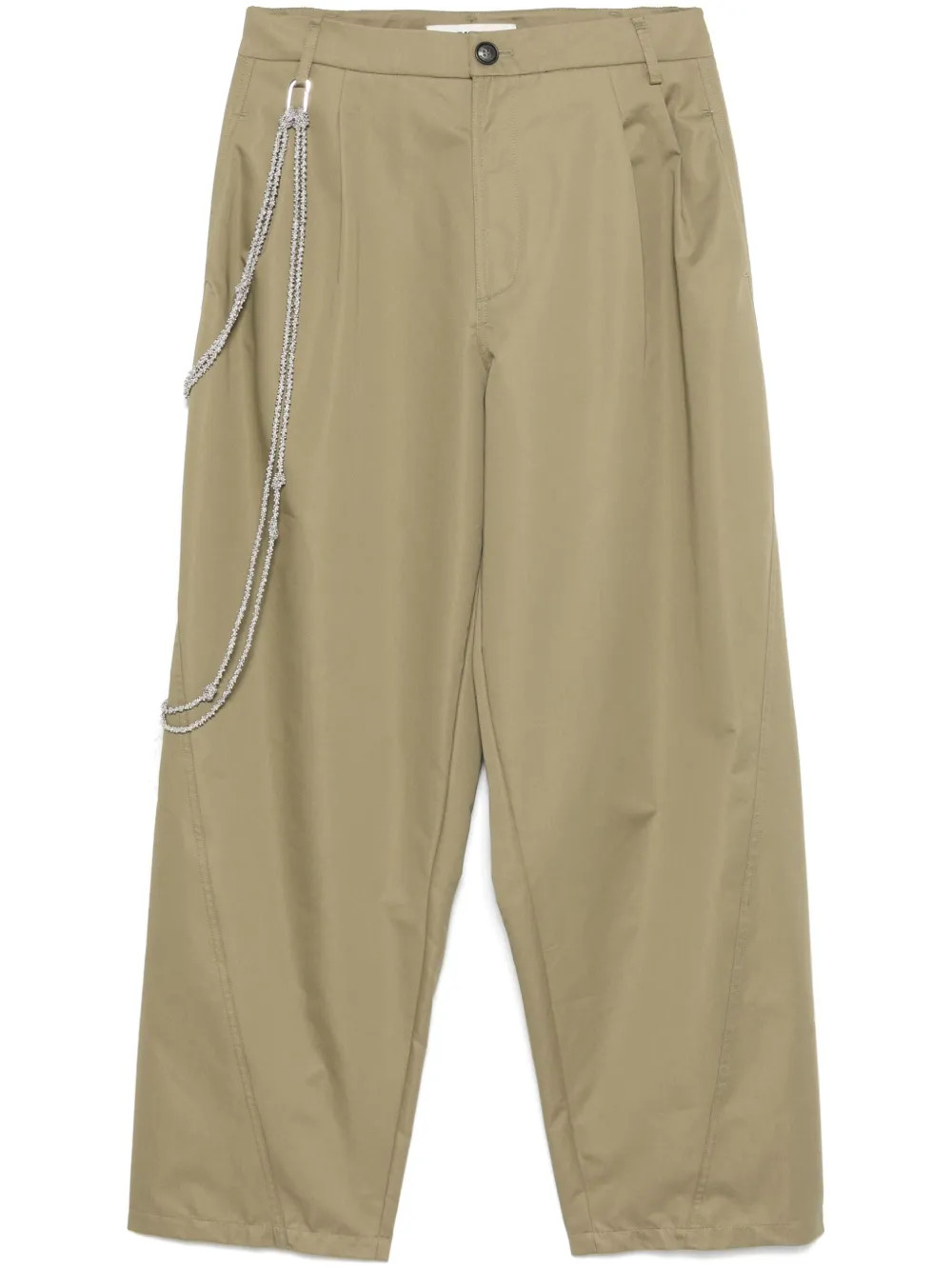 DARKPARK Phebe wide-leg Trousers | Green | FARFETCH | Farfetch Global