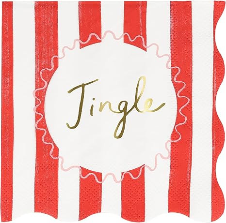 Meri Meri Christmas Paper Napkins (Pack of 16), Square Christmas Napkins Disposable, Thick & Abso... | Amazon (US)