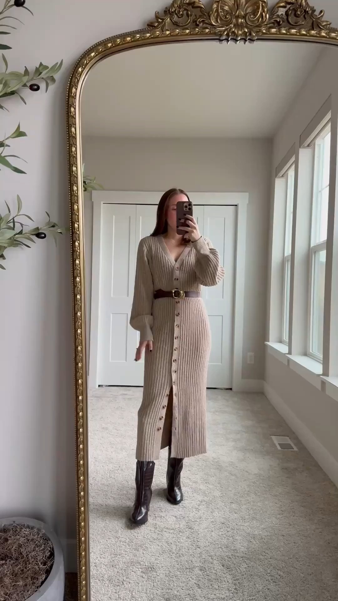 Teacher outfit idea 🍂 this sweater dress is so versatile! An Amazon find I am loving! I belted it and paired it with boots, but it doubles as a super cute long cardigan! 

Wearing a size small

Teacher style | teacher outfit idea | sweater dress | Amazon find | Amazon style 

#LTKFindsUnder50

#LTKSeasonal #LTKCyberWeek #LTKHoliday

#LTKHoliday #LTKWorkwear #LTKSeasonal