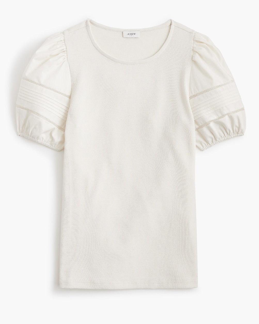 Puff-sleeve mixy top | J.Crew Factory