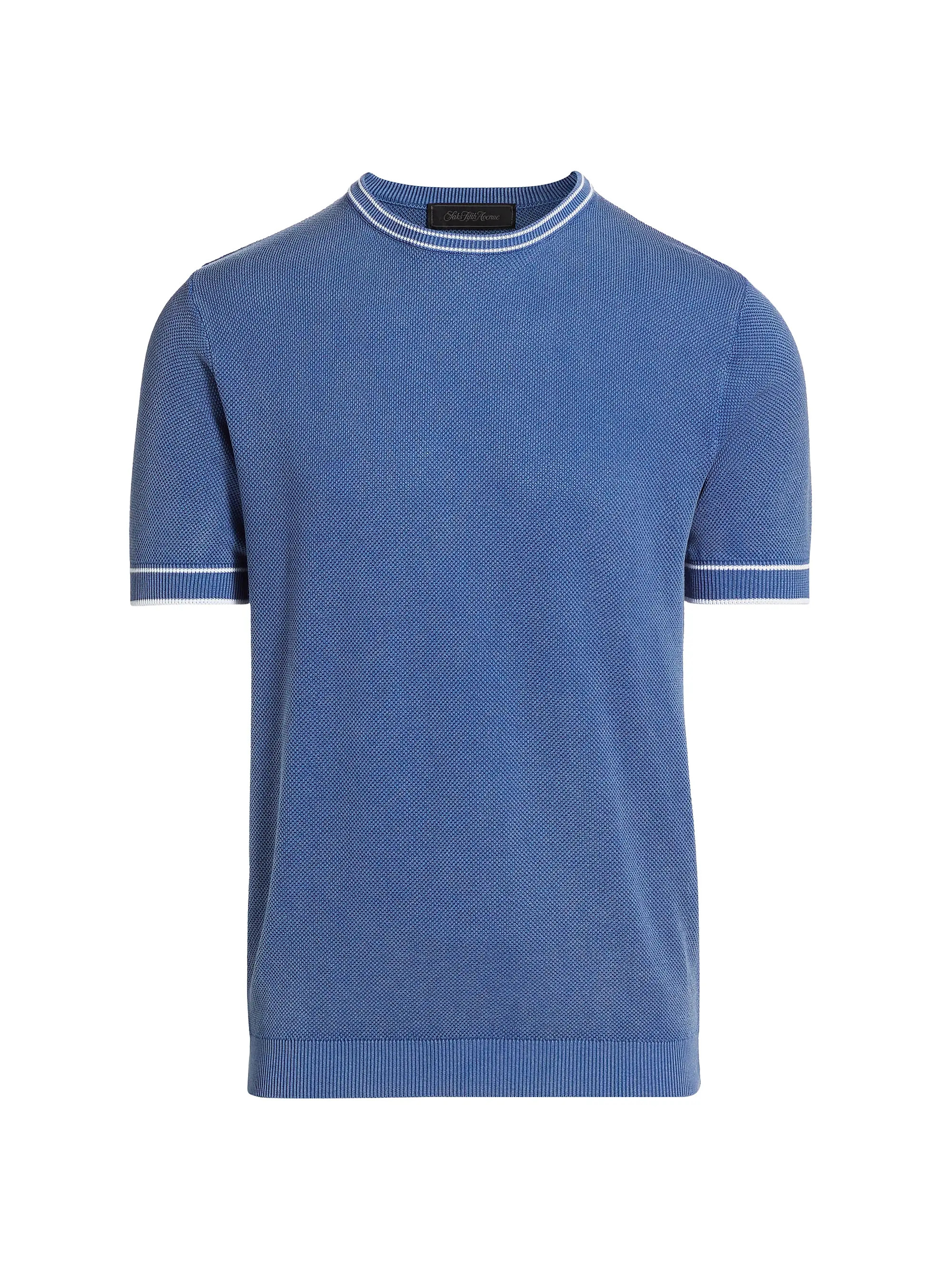 COLLECTION Cotton Knit Crewneck T-Shirt | Saks Fifth Avenue