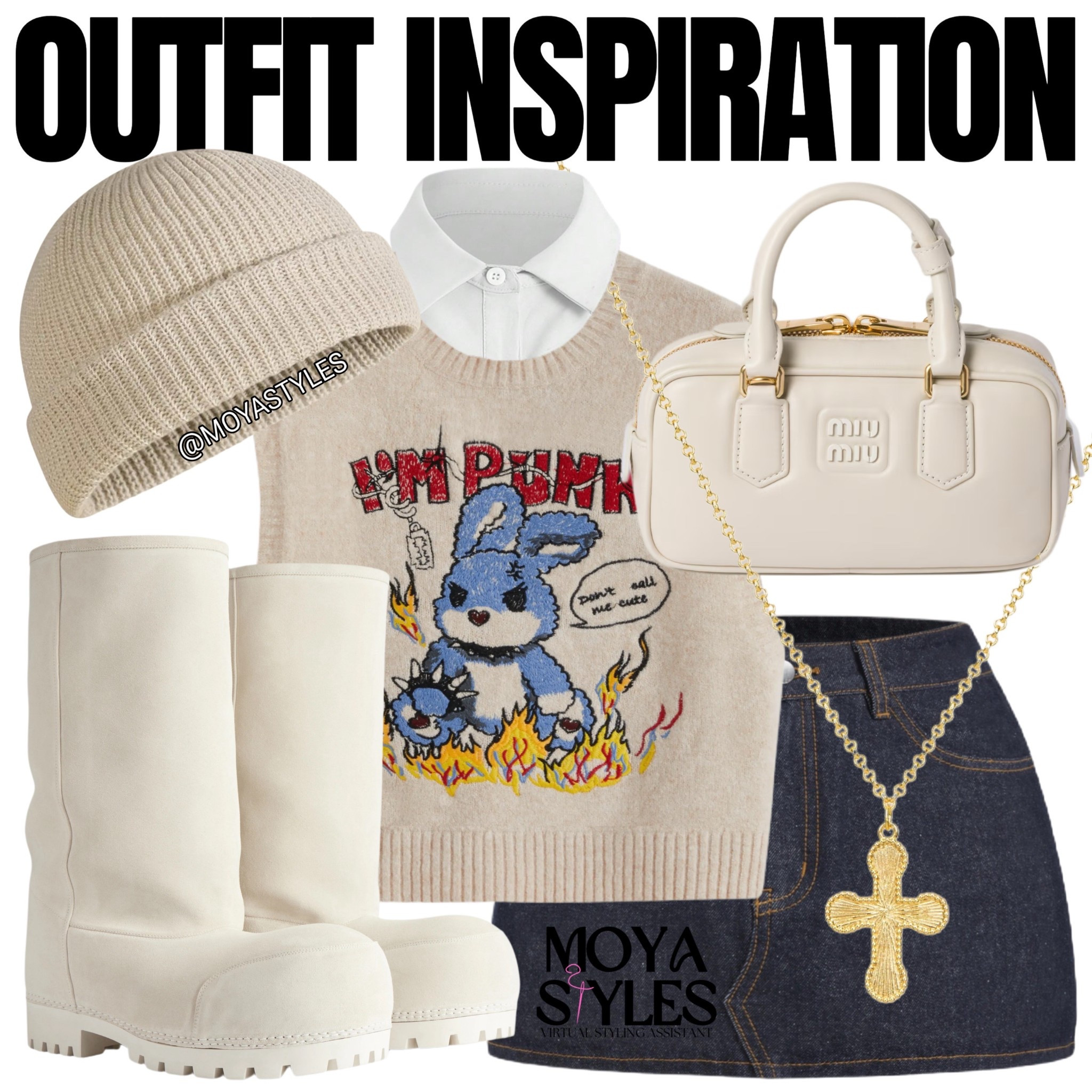 Denim skirts x snow boots 

#LTKStyleTip #LTKShoeCrush #LTKItBag