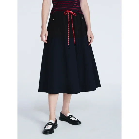 Free Assembly Women's Tech Midi Skirt, Sizes XS-XXL | Walmart (US)