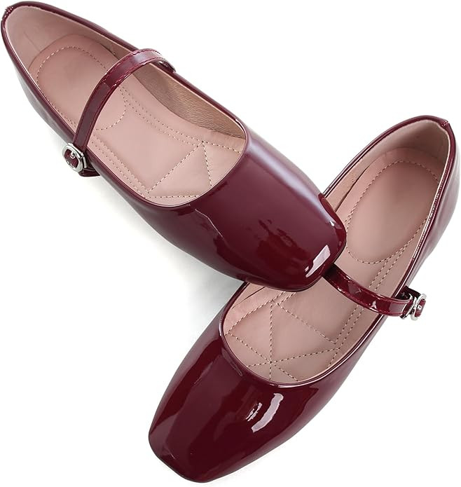 WENJIAZHIZHI Women's Ballet Flats Comfortable Mary Jane Shoes Dressy Casual Slip-On Ballerina Wal... | Amazon (US)