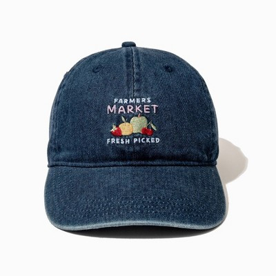 Frasier Sterling Denim Farmer's Market Baseball Hat - Blue | Target