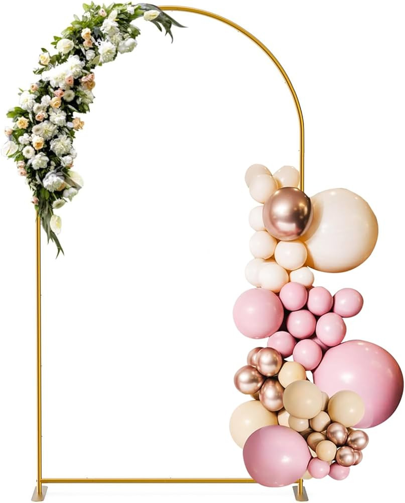 7.2FT Wedding Arch Backdrop Stand,Metal Arch Backdrop Stand, Flower Balloon Arch Stand Frame for ... | Amazon (US)