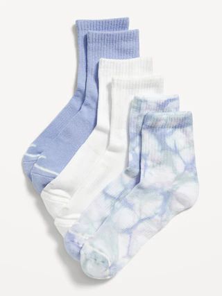 Quarter Crew Novelty Socks 3-Pack For Women | Old Navy (US)