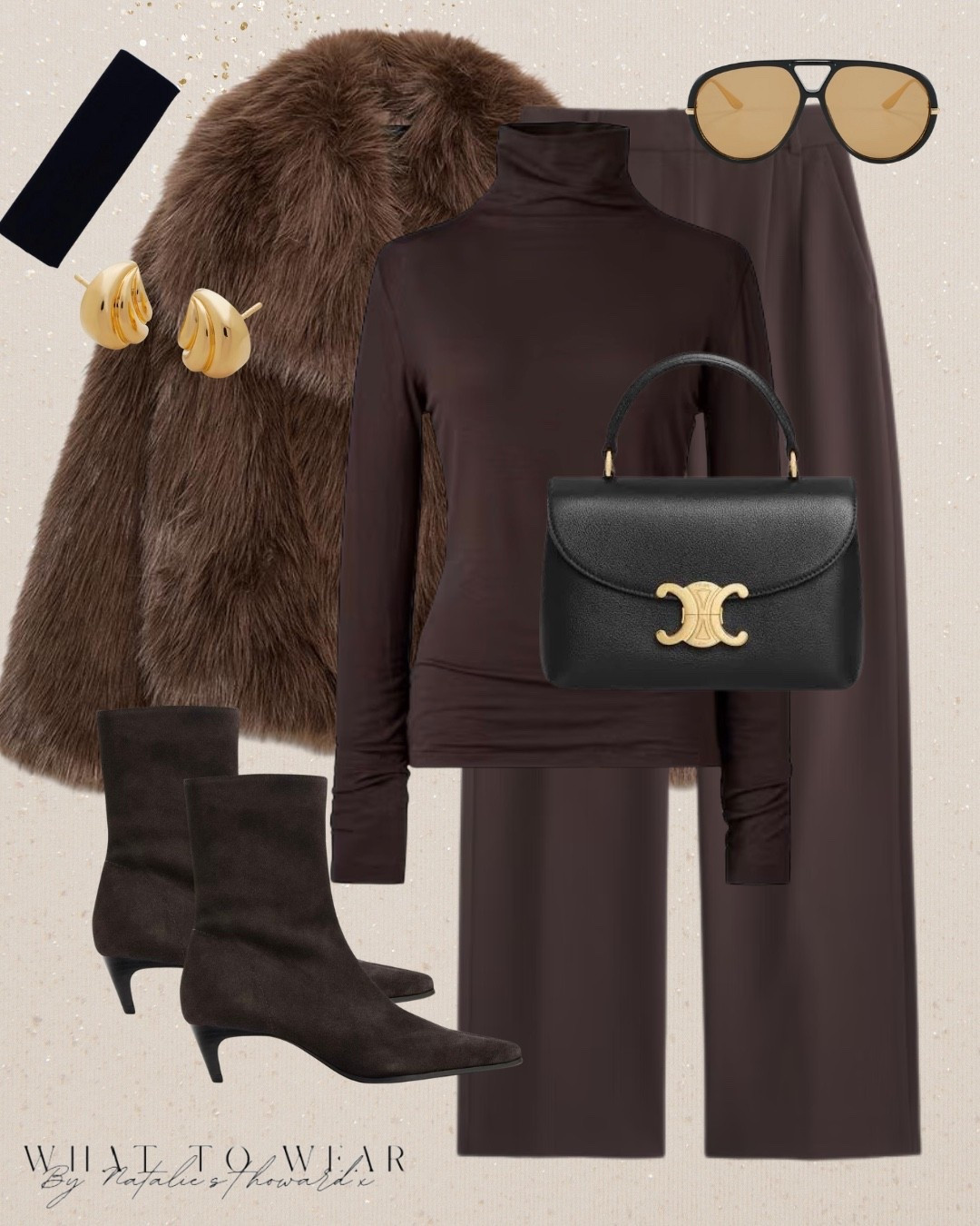 I think brown and black looks so chic together. I have these trousers in black and have just got the brown version, I love them. The faux fur coat in chocolate brown is gorgeous I love it 😍 

#LTKstyletip #LTKuk #LTKwinter