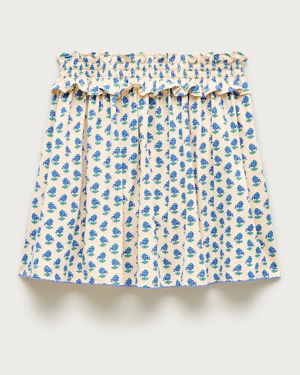 Girls' crochet-trim skirt in broken-in jersey | J. Crew US