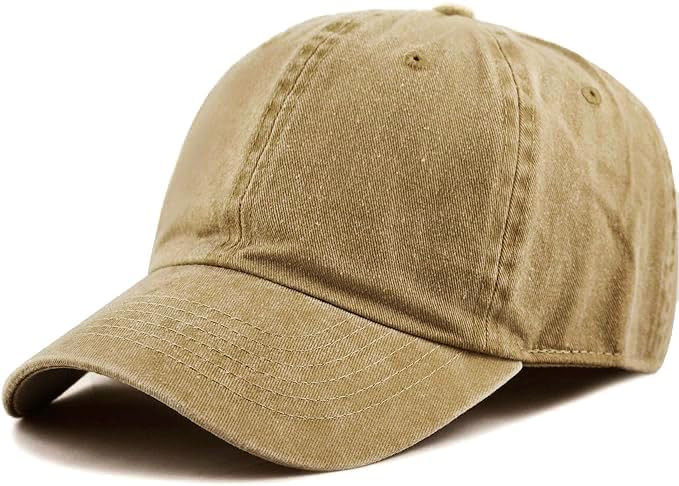 The Hat Depot 100% Cotton Pigment Dyed Low Profile Dad Hat Six Panel Cap | Amazon (US)