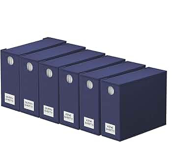 SpaceAid 6 Pack Bed Sheet Organizers and Storage, Foldable Sheet Organizer for Linen Closet, Shee... | Amazon (US)