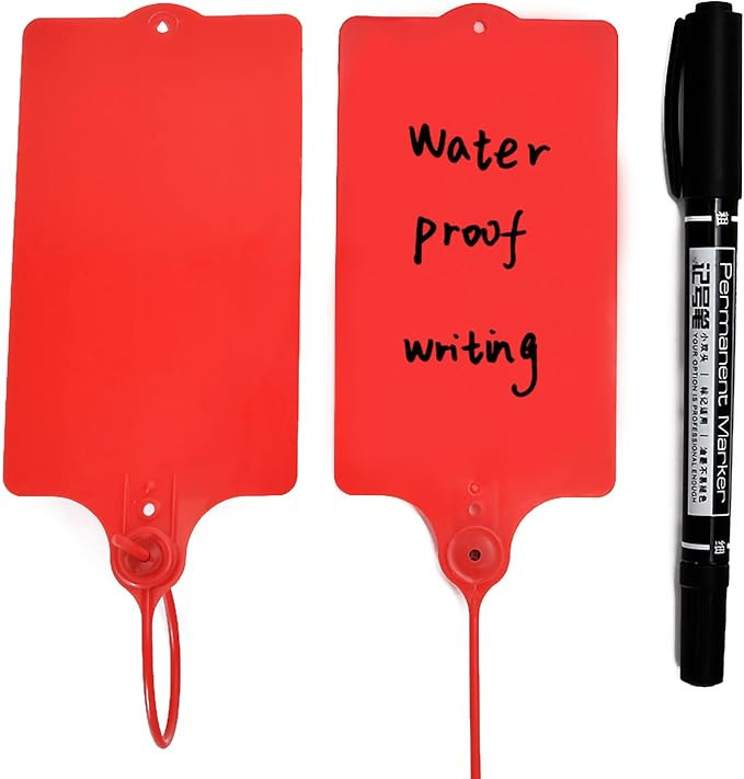 LeadSeals 100 Plastic Tags Shipping Tags Water Proof Tags for Labeling Shipping Labels Security S... | Amazon (US)