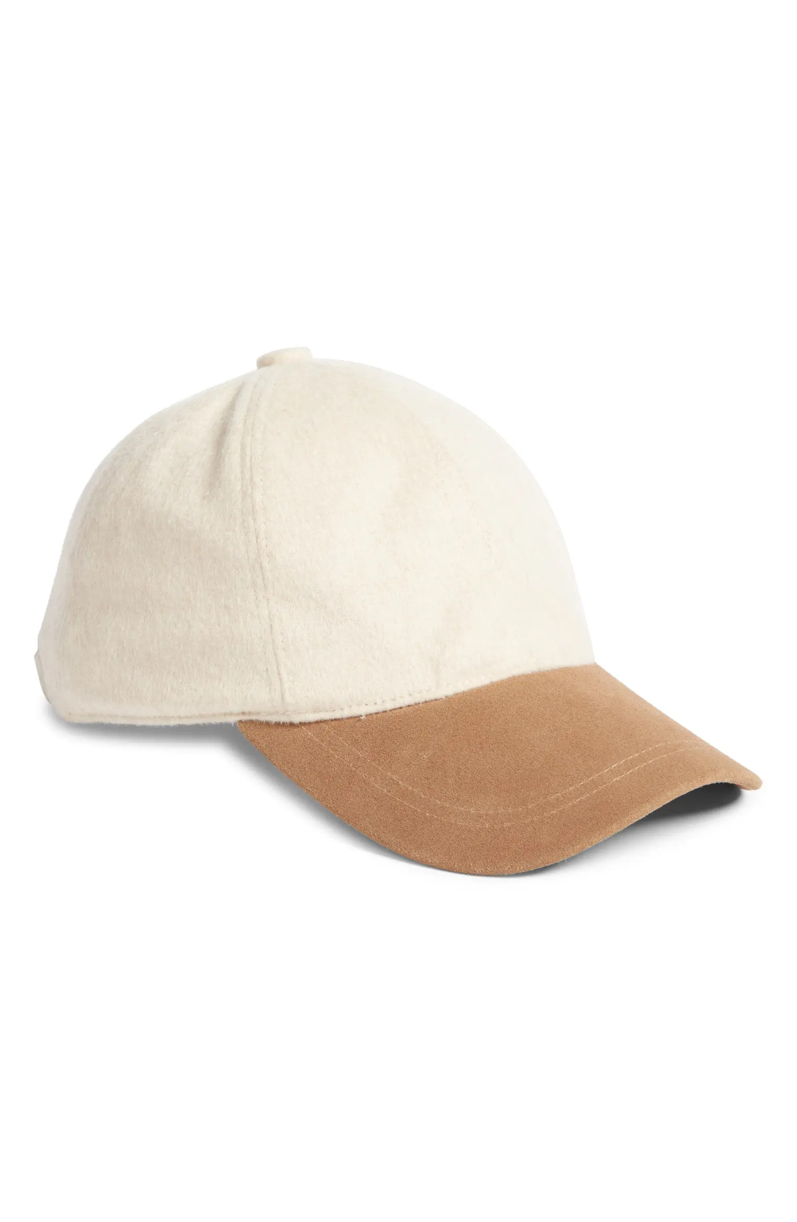 Nordstrom Wool & Cashmere Adjustable Baseball Cap | Nordstrom | Nordstrom