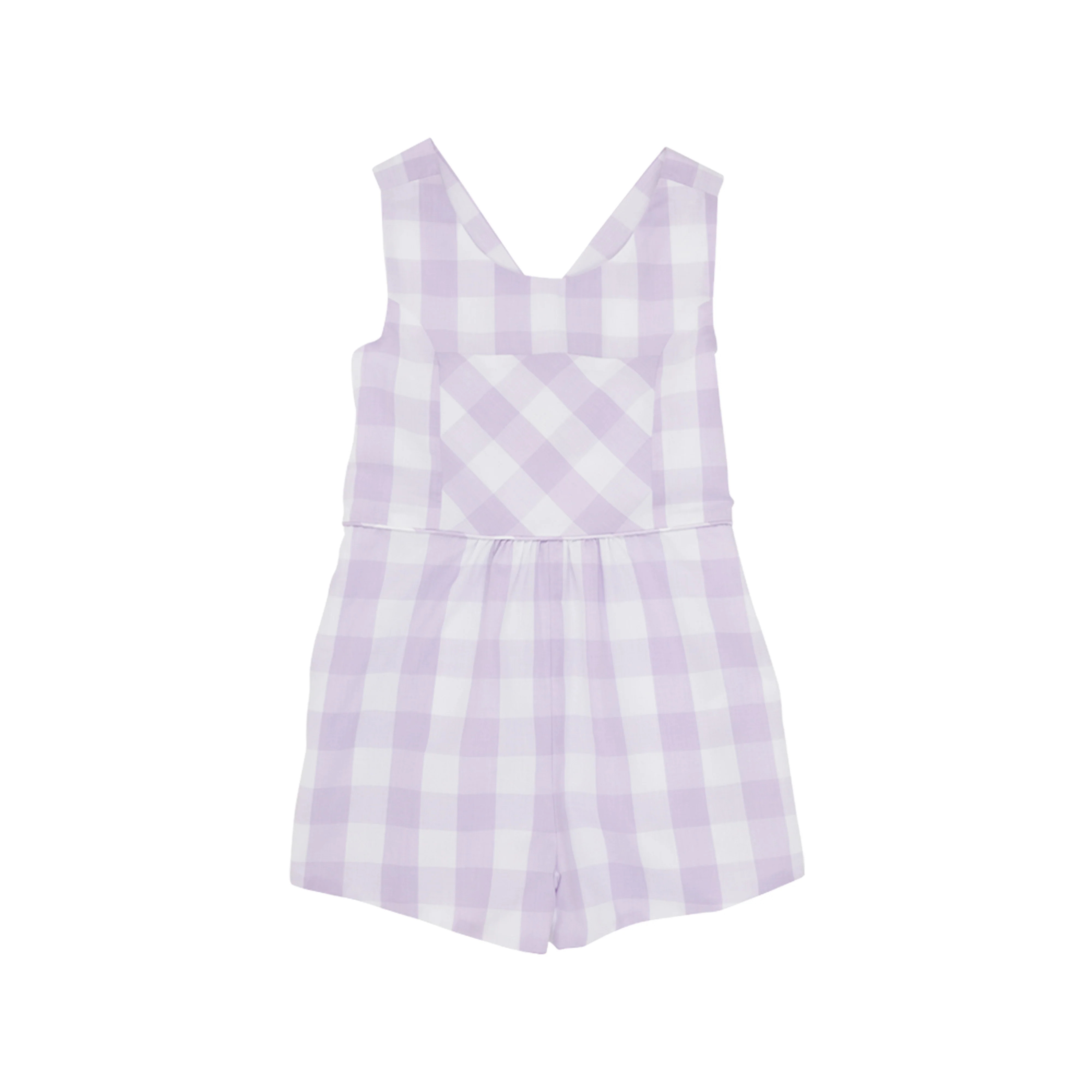 Reagan Romper - Lauderdale Lavender Chattanooga Check | The Beaufort Bonnet Company