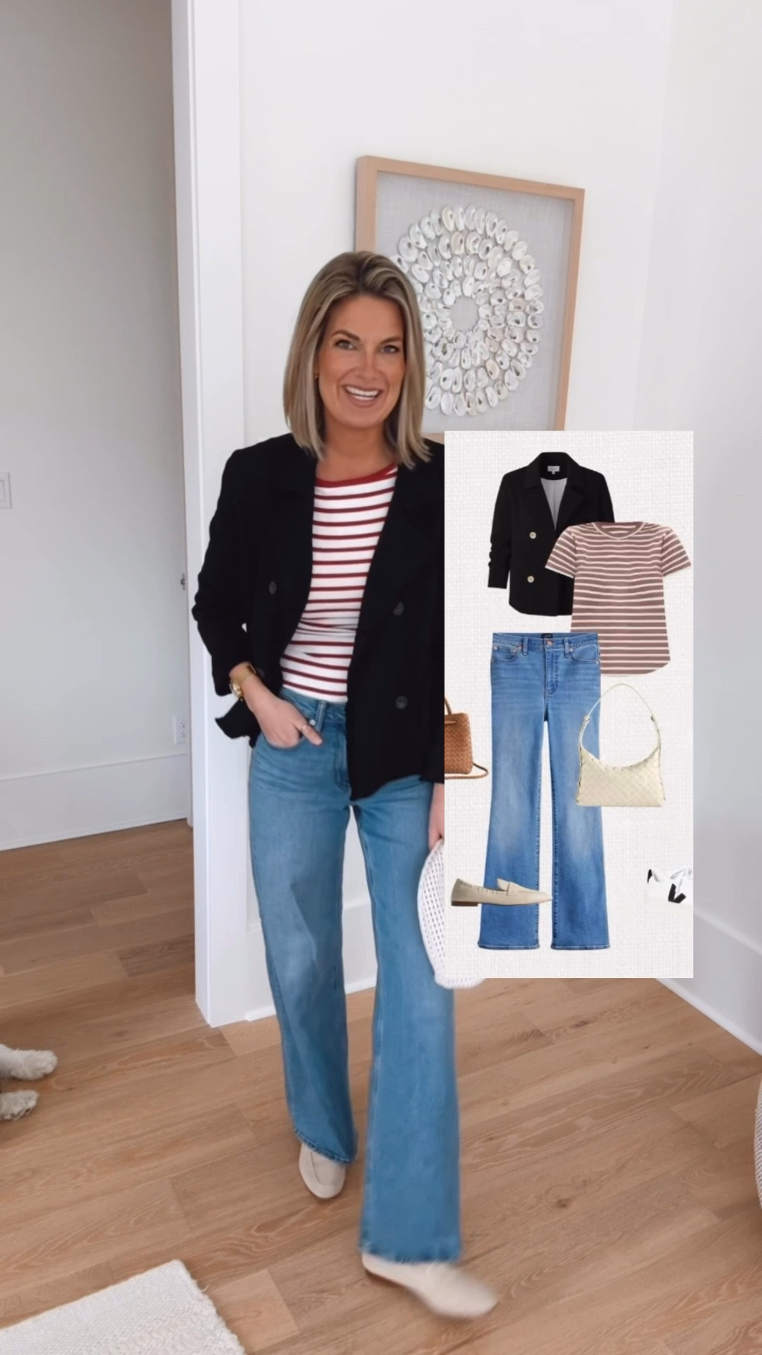 3 ways to wear a sweatshirt blazer. There is a save linked for the splurge I am wearing. I have the collage items and what I am wearing linked below  

#LTKTall #LTKWorkwear #LTKOver40