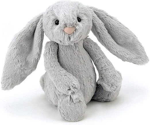 Jellycat Bashful Grey Bunny Stuffed Animal, Medium, 12 inches | Amazon (US)