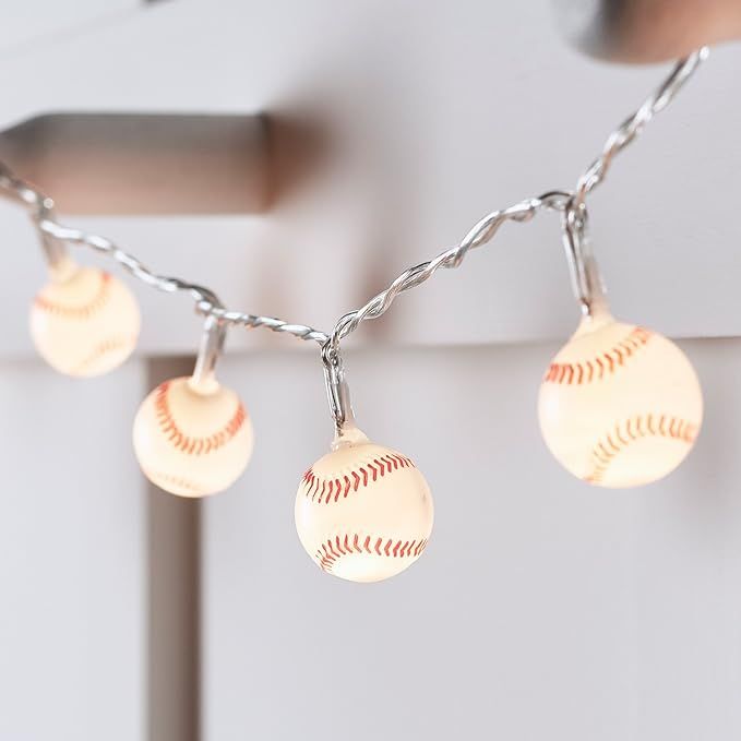 Lights4fun, Inc. 20 Mini Baseball Battery Operated Indoor LED Fairy String Lights | Amazon (US)